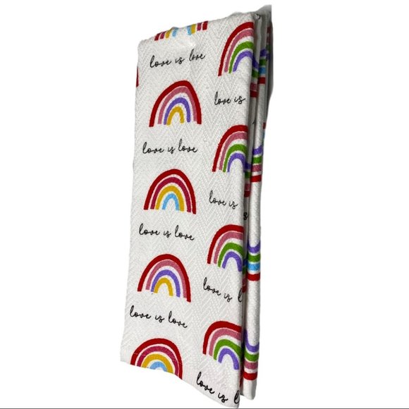 Pride Love is Love Rainbow Kitchen Towels Set (2) - Picture 6 of 6
